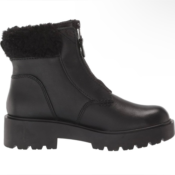 UGG Czeriesa Waterproof Leather Combat Boots - Size 6 - Picture 6 of 14